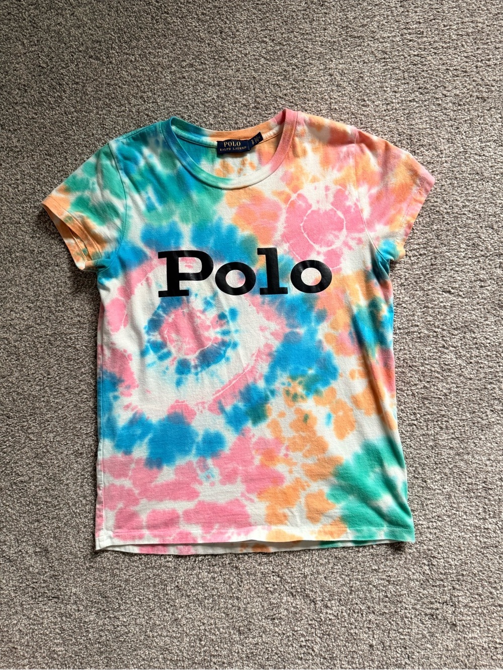 Polo by Ralph Lauren Multicolor Tie-Dye Crewneck Tee